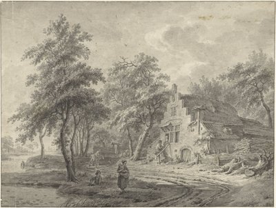 Fazenda em uma estrada rural de Leendert Overbeek