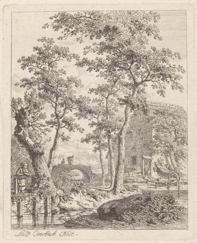 Casa de campo perto da água
Paisagens com figuras (título da série) de Leendert Overbeek