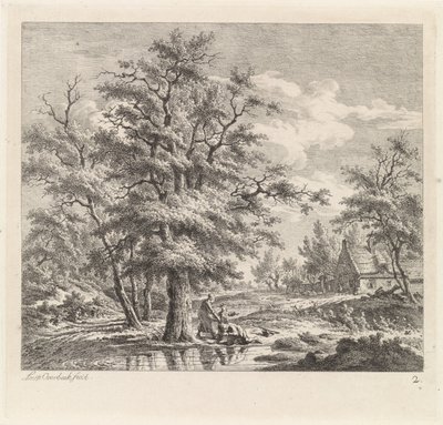 Dois meninos por um lago de Leendert Overbeek