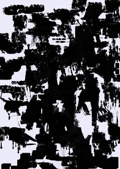Traços abstratos dinâmicos de Lembayung senja studio [Vintage Poster]