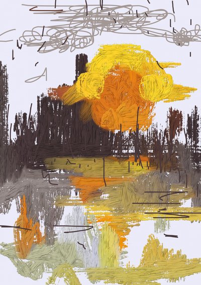 Reflexo do pôr-do-sol urbano de Lembayung senja studio [Vintage Poster]