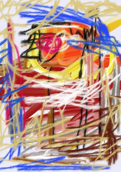Expressionismo abstrato vibrante de Lembayung senja studio [Vintage Poster]