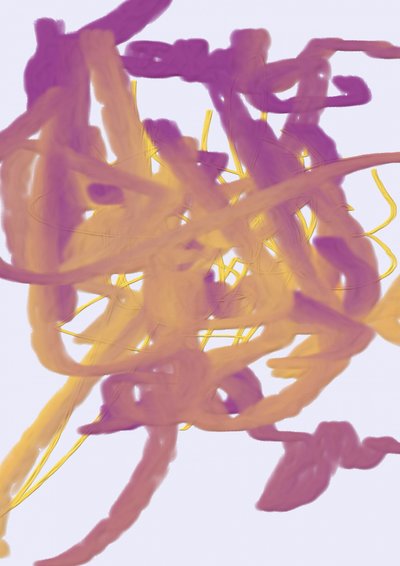 Fluxo abstrato vibrante de Lembayung senja studio [Vintage Poster]