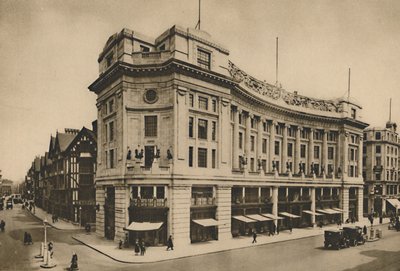 Casa da Índia Oriental, fachada individualizada Libertys na New Regent Street, c1935. de Lemere