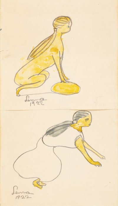 Duas Figuras – Esfinge de Lenna Glackens