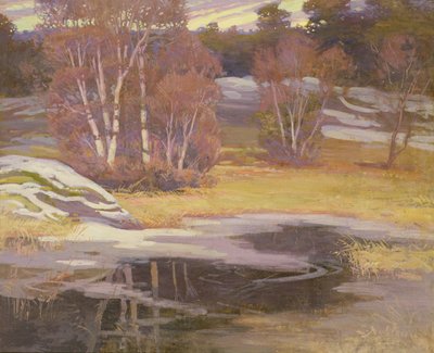 Entre o Inverno e a Primavera (petróleo a bordo) de Lennart Nyblom