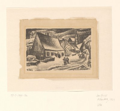 Altenberg (Ertsgebergte) (título original no objeto) de Leo Gestel (signed by artist)