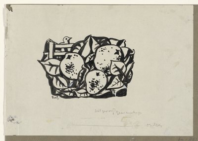 Três pêras de Leo Gestel (signed by artist)
