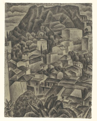 aldeia de montanha italiana de Leo Gestel (signed by artist)