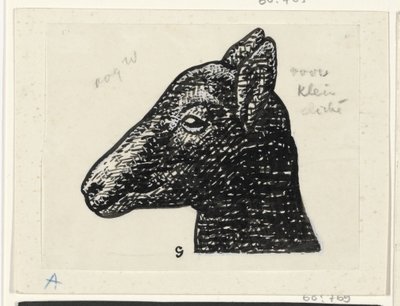 Cabeça de um cordeiro de Leo Gestel (signed by artist)