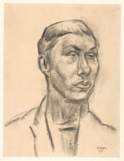 Retrato de um homem desconhecido de Leo Gestel (signed by artist)