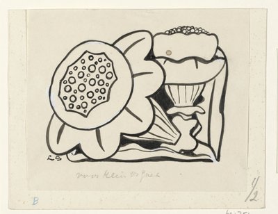 duas flores de Leo Gestel (signed by artist)