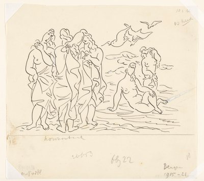 Padres (esboço) de Leo Gestel