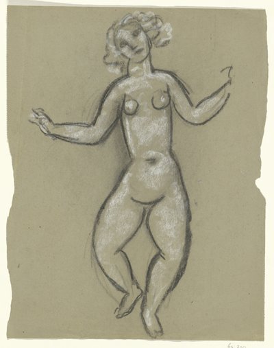 nu feminino dançando de Leo Gestel