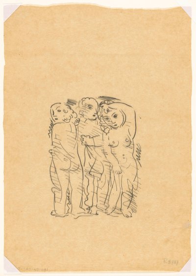 Três Graças (esboço) de Leo Gestel