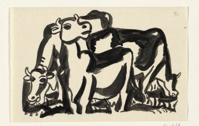 Três vacas de Leo Gestel