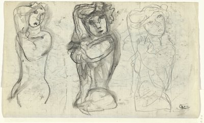 Três mulheres nuas de Leo Gestel