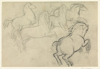 Cavalos galopando de Leo Gestel