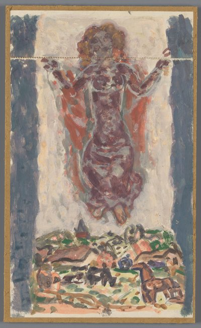 Desenho para encadernação por: Karl Baarslag, S.O.S., [1936-1937] de Leo Gestel