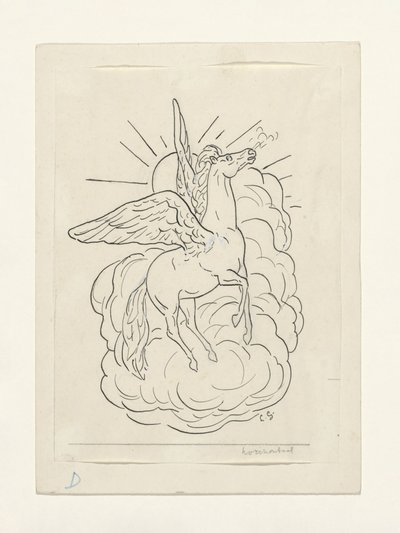 Pégaso a voar diante das nuvens (1891–1941) de Leo Gestel