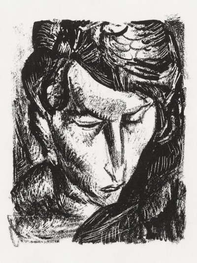 Retrato de uma Mulher Desconhecida (c. 1891–1941) de Leo Gestel