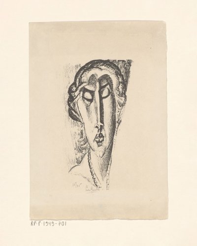 Retrato de uma mulher desconhecida de Leo Gestel