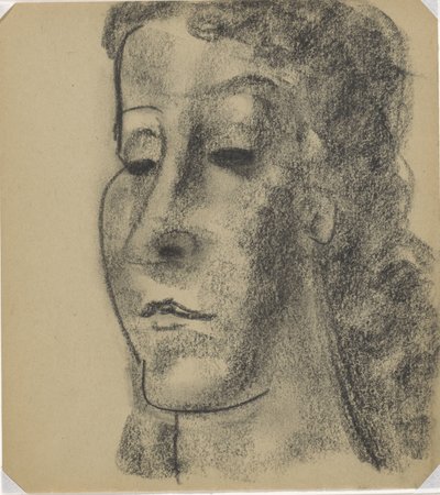 Retrato de uma mulher três quartos à esquerda de Leo Gestel