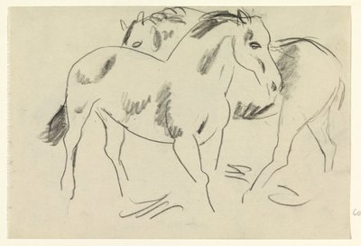 Dois cavalos de Leo Gestel