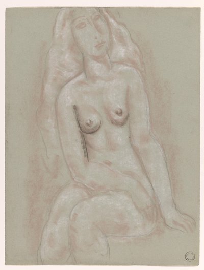 Nu feminino sentado de Leo Gestel