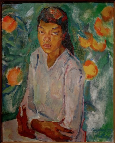 Julia no mato laranja de Leo Putz