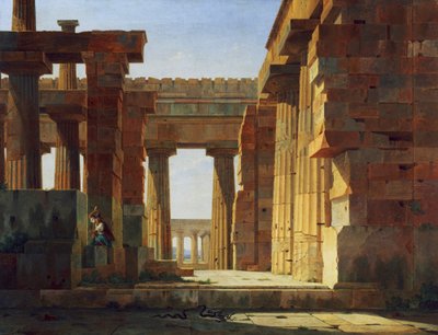 O Templo de Poseidon em Paestum de Leo von Klenze