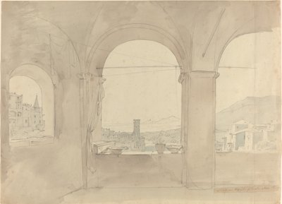 Panorama de Tivoli de uma Loggia de Leo von Klenze