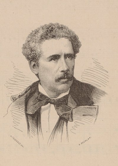 Retrato do Compositor Olivier Métra 1830-1889. de Leon Alexandre Tourfaut