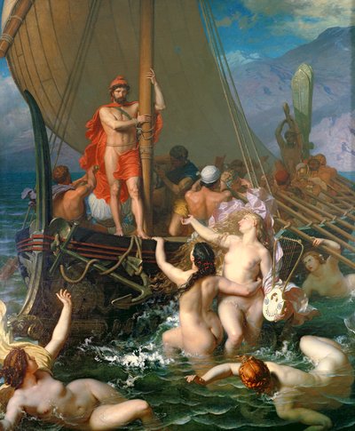 Ulisses e as sereias de Leon Auguste Adolphe Belly