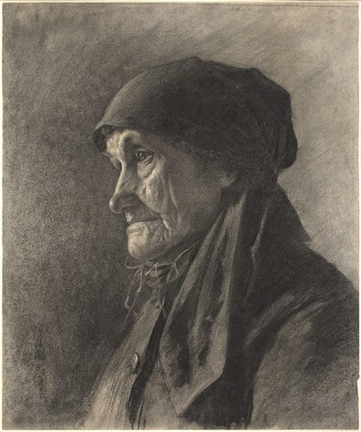 Uma mulher camponesa idosa de Leon Augustin Lhermitte