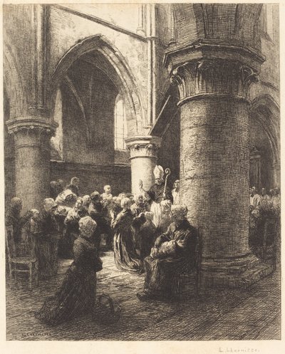 Uma visita episcopal de Leon Augustin Lhermitte