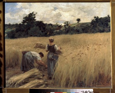 Reapers. (Reapers). Pintura de Leon Augustin Lhermitte (1844-1925). Arte francesa, realismo. Pushkin Museum of Fine Arts, Moscovo de Leon Augustin Lhermitte