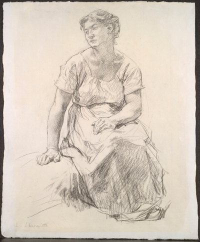 Camponesa Sentada de Leon Augustin Lhermitte