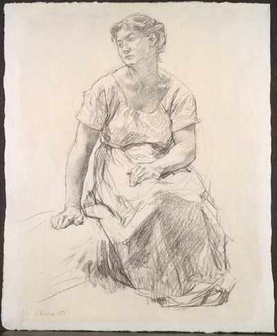 Camponesa sentada, c. 1885 de Leon Augustin Lhermitte
