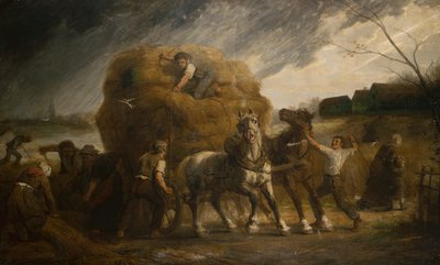 A aproximação da tempestade (óleo sobre tela) de Leon Augustin Lhermitte