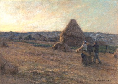 "The return of the Harvesters", 1911. de Leon Augustin Lhermitte