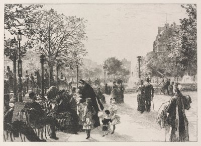 Jardins das Tulherias. de Leon Augustin Lhermitte