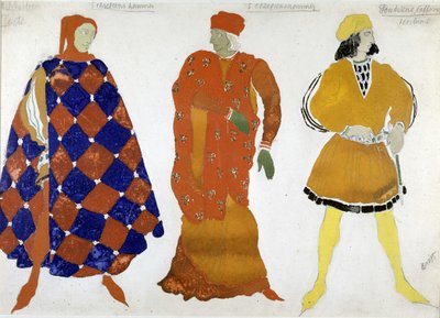 Traje Bakst para "O Mártir de San Sebastian". de Leon Bakst