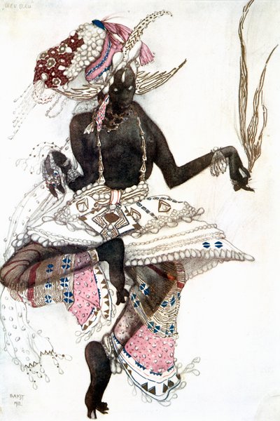 Figurino de Bayadere para O Deus Azul O Deus Azul, 1911 de Leon Bakst