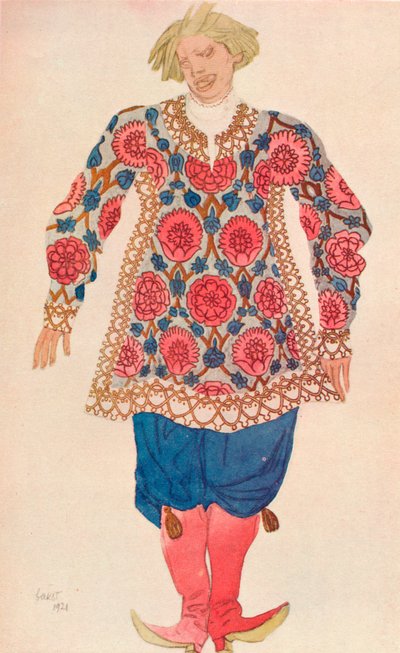 Buffon russo, 1924 de Leon Bakst