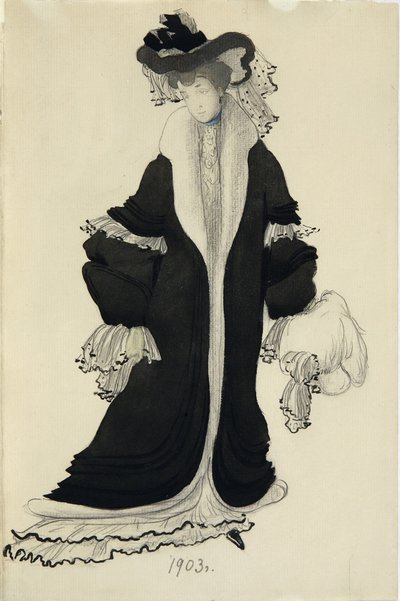 Figurino para a Sra. L. Bakst, 1903 de Leon Bakst