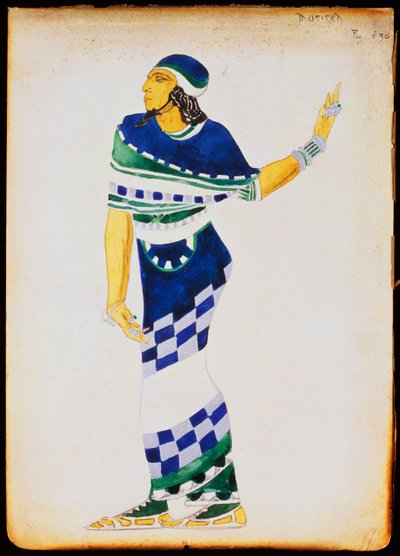 Figurino para músico de Leon Bakst