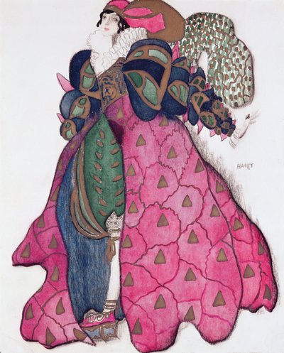 Figurino para o balé &39;La Legende de Joseph&39; de Leon Bakst