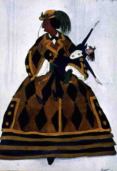 Roupa para a inglesa, da La Boutique Fantastique de Leon Bakst