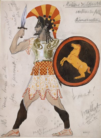 Desenho para o Traje Pollux em 